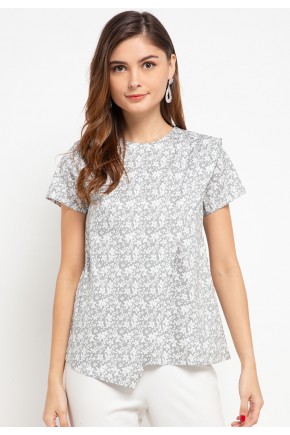 Sophistix Marni Blouse in Grey Print