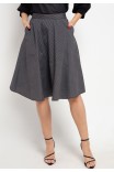Sophistix Palmer Striped Skirt in Black