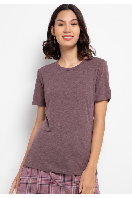 Toscano Lounge Knit Top in Brown