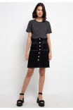 Toscano Lounge Knit Top in Dark Grey