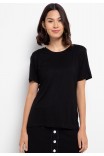 Toscano Lounge Knit Top in Black