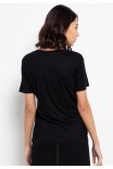 Toscano Lounge Knit Top in Black