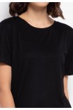 Toscano Lounge Knit Top in Black