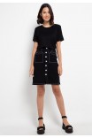 Toscano Lounge Knit Top in Black