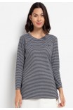 Kiera Lounge Knit Top in Dark Grey