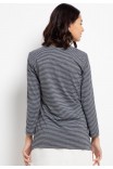 Kiera Lounge Knit Top in Dark Grey