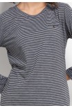 Kiera Lounge Knit Top in Dark Grey