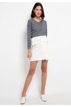 Kiera Lounge Knit Top in Dark Grey