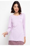 Kiera Lounge Knit Top in Lavender