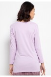 Kiera Lounge Knit Top in Lavender