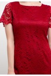Amber Lace Dress In Maroon